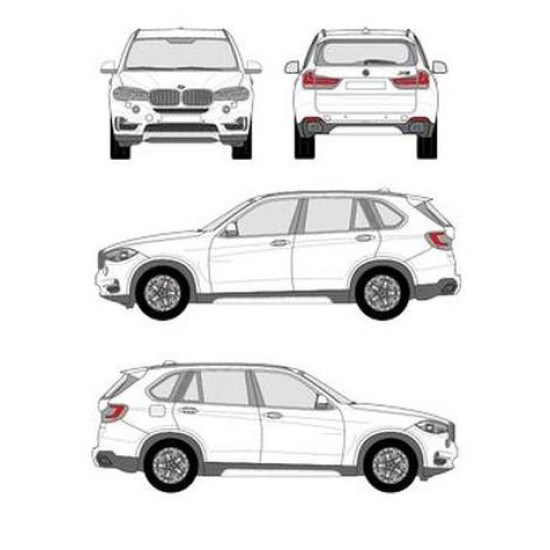 БАГАЖНИК ГРЕДИ CRUZ AIRO FIX BMW X5 5d (F15 - integrated railing) (2013-->2018)