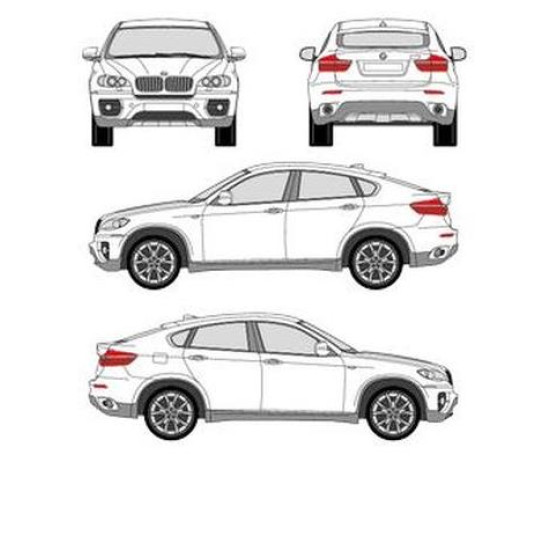 БАГАЖНИК ГРЕДИ CRUZ AIRO T BMW X6 5d (E71 - standard roof) (2008-->2015)