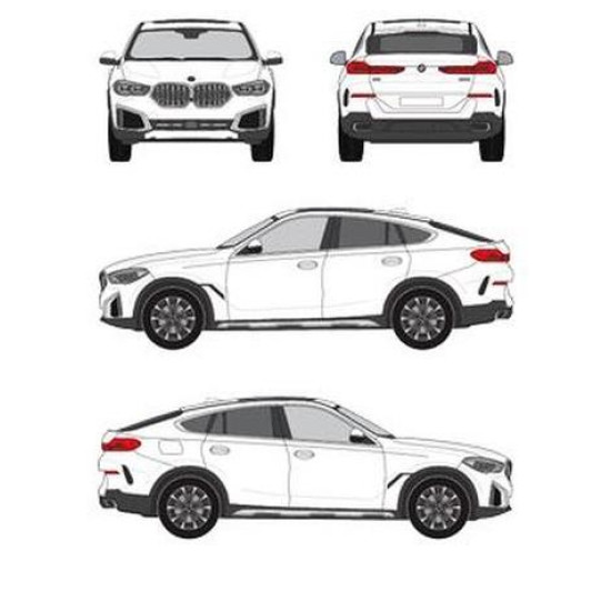 БАГАЖНИК ГРЕДИ CRUZ AIRO T BMW X6 5d (G06 - standard roof) (2019-->)