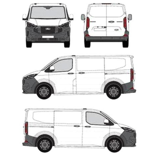 БАГАЖНИК ЗА ТОВАРНИ АВТОМОБИЛИ CRUZ ALU CARGO AF2 Ford Custom Tourneo L1/L2 (2023-->)