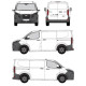 БАГАЖНИК ЗА ТОВАРНИ АВТОМОБИЛИ CRUZ ALU CARGO AF2 Ford Custom Tourneo L1/L2 (2023-->)