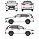 БАГАЖНИК ГРЕДИ CRUZ AIRO FIX DARK Honda CR-V 5d (VI/RS - integrated railing) (2023-->)