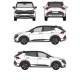 БАГАЖНИК ГРЕДИ CRUZ AIRO FIX DARK Kia Sportage 5d (V/NQ5 - integrated railing) (2021-->)