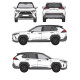БАГАЖНИК ГРЕДИ CRUZ AIRO FIX DARK Toyota RAV4 5d (V/XA50 - integrated railing) (2018-->)