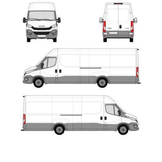 БАГАЖНИК ЗА ТОВАРНИ АВТОМОБИЛИ CRUZ ALU CARGO AF2 Iveco Daily 4100L/H2 (17,5 m3) (2014-->)