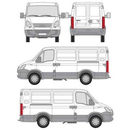 БАГАЖНИК ТОВАРНА СКАРА CRUZ EVO RACK MODULE Iveco Daily L1H1 (III - long body) (2000-->2014)