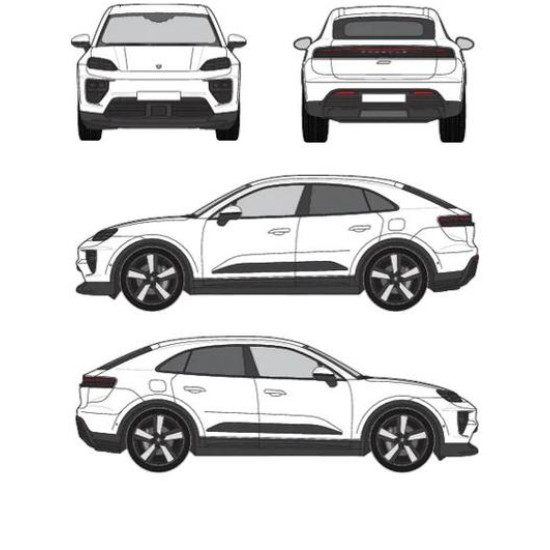 БАГАЖНИК ГРЕДИ CRUZ AIRO T Porsche Macan 5d (II - standard roof) (2024-->)