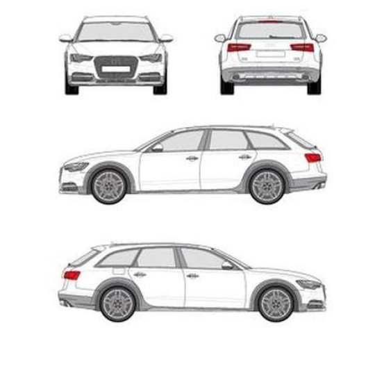 БАГАЖНИК ГРЕДИ CRUZ AIRO DARK за Audi A6 Allroad (C5 / C6 / C7 - railing) (2000-->2006) (2006-->2011) (2012-->2019)