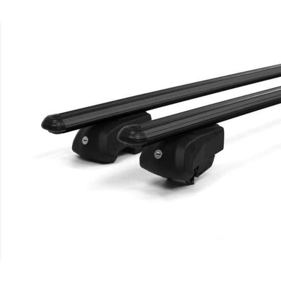 БАГАЖНИК ЗА ACURA RDX 5d. SUV (integrated railing) (2019->2025) FLUSH RAIL BLACK