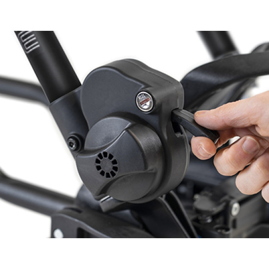 БАГАЖНИК ЗА ВЕЛОСИПЕД CLOVER SX ЧЕРЕН - ЛЯВО ОТВАРЯНЕ