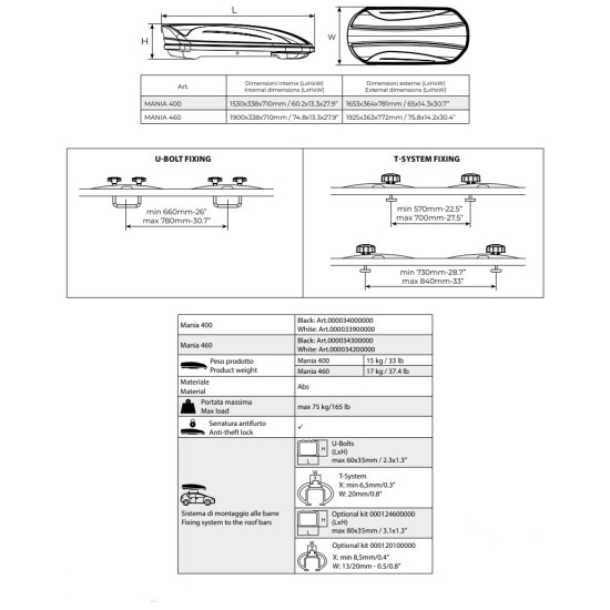 АВТОБОКС MARATHON 460 DARK - MENABO