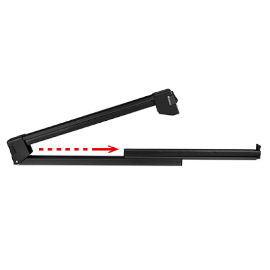 БАГАЖНИК ЗА СКИ MENABO YELO 6 BLACK С ИЗТЕГЛЯЩО СЕ РАМО