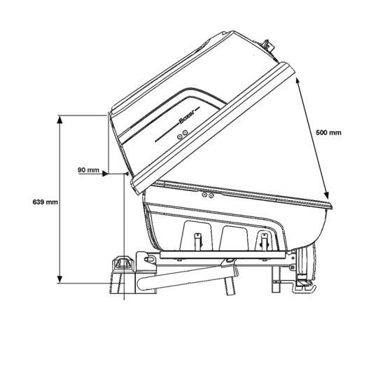 Багажник за теглич HAPRO BOXER M BLACK