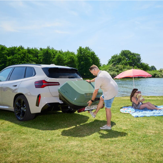 Багажник за теглич HAPRO BOXER L SAGE GREEN METALLIC