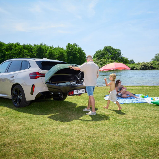 Багажник за теглич HAPRO BOXER M SAGE GREEN METALLIC