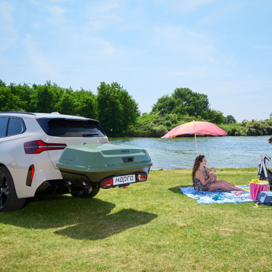 Багажник за теглич HAPRO BOXER M SAGE GREEN METALLIC