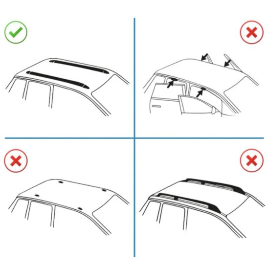БАГАЖНИК ЗА ACURA RDX 5d. SUV (integrated railing) (2019->2025) FLUSH RAIL