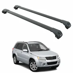 БАГАЖНИК ЗА Suzuki Grand Vitara 3d/5d (III/JT - integrated railing) (2005-->2015) AERO BAR BLACK