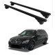 Багажник за Mercedes Clase E Estate (S212 - railing) (2009-->2016) ALU REILING BLACK