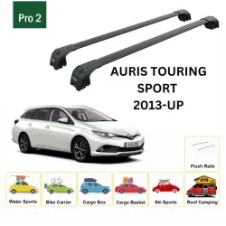 БАГАЖНИК ЗА Toyota Auris Touring Sport (II/E180 - integrated railing) (2013-->2019) AERO BAR BLACK
