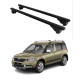 БАГАЖНИК за Skoda Yeti 5d (I - II - railing) (2009-->2014) (2014-->) ALU REILING BLACK