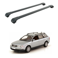 БАГАЖНИК ЗА Audi A6 Avant (C5 - railing) (1997-->2005) AERO BAR BLACK