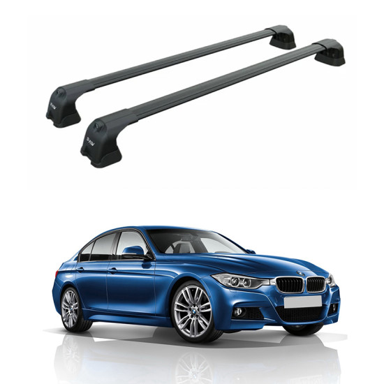 Багажник за BMW Serie 3 sedan 4d (F30 - fixpoint) (2012-->2019) AERO BAR BLACK