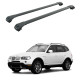 Багажник за BMW X3 5d (E83 - railing) (2003-->2011) AERO BAR BLACK