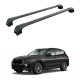 Багажник за BMW X3 5d (III/G01 - integrated railing) (2018-->) AERO BAR BLACK