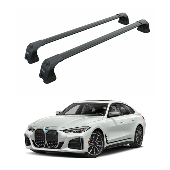 БАГАЖНИК ЗА BMW i4 5d liftback (G26 - fixpoint) (2021-->) AERO BAR BLACK