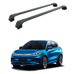 БАГАЖНИК ЗА BYD Yuan Plus 5.d SUV (Interated railing 2022->) AERO BAR BLACK