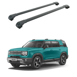 БАГАЖНИК ЗА BAIC BJ30 5d. SUV (railing) (2025-->) AERO BAR BLACK