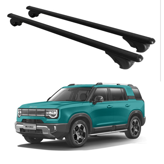 БАГАЖНИК ЗА BAIC BJ30 5d. SUV (railing) (2025-->) ALU REILING BLACK