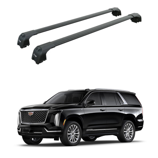 БАГАЖНИК ЗА Cadillac Escalade 5d. SUV (integrated railing) (2021-->) AERO BAR BLACK