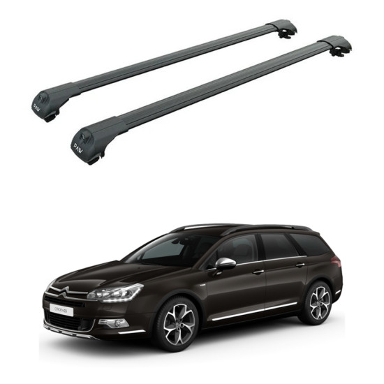 БАГАЖНИК ЗА Citroën C5 Cross Tourer (railing) (2014-->) - Tourer (II - railing) (2008-->2017) AERO BAR BLACK