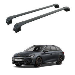 БАГАЖНИК ЗА Cupra Leon ST - Sportstourer (IV - integrated railing) (2020-->) AERO BAR BLACK