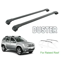БАГАЖНИК ЗА Dacia Duster 5d (I - railing) (2010-->2014) AERO BAR BLACK
