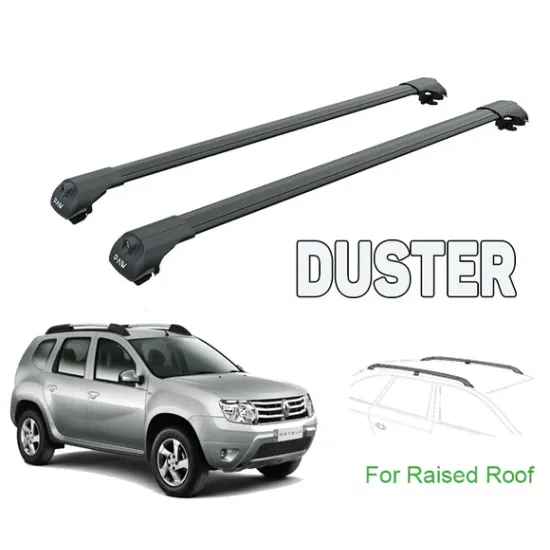 БАГАЖНИК ЗА Dacia Duster 5d (I - railing) (2010-->2014) AERO BAR BLACK