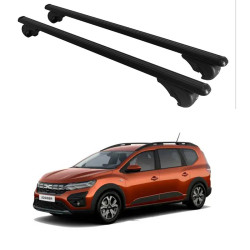 БАГАЖНИК ЗА Dacia Jogger 5d (I - railing) (2021-->) ALU REILING BLACK