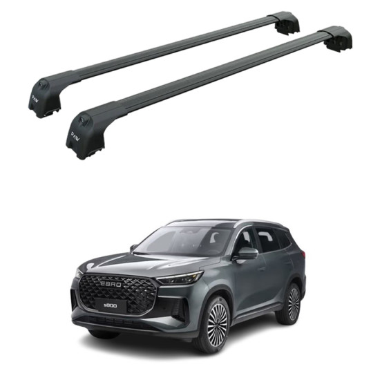 БАГАЖНИК ЗА Ebro S800 5d (integrated railing) (2024-->) AERO BAR BLACK