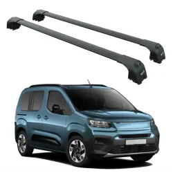 БАГАЖНИК ЗА Fiat Doblo/Doblo-e M/XL (III - integrated railing) (2022-->) AERO BAR BLACK