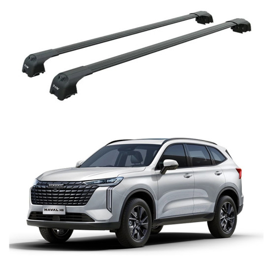 Багажник за GWM HAVAL H6 5-dr SUV integrated railing (2024->) AERO BAR BLACK