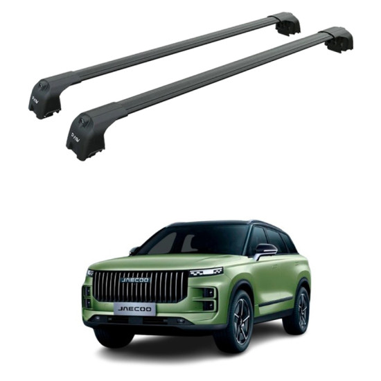 БАГАЖНИК ЗА Jaecoo 7 PHEV 5d (I - integrated railing) (2023-->) AERO BAR BLACK