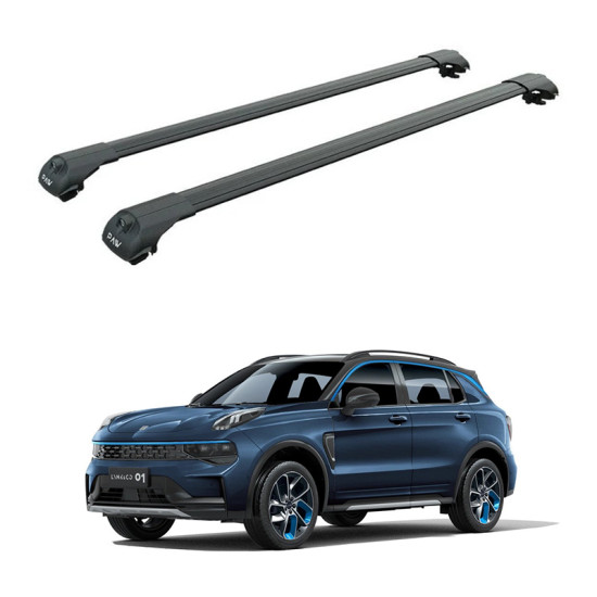 БАГАЖНИК ЗА LYNK & CO 01 5d. SUV (railing 2022->) AERO BAR BLACK