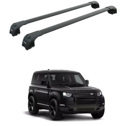 БАГАЖНИК ЗА Land Rover Defender 3d (90 - T-Track) (2020-->) AERO BAR BLACK
