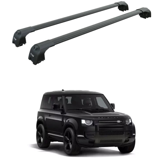 БАГАЖНИК ЗА Land Rover Defender 3d (90 - T-Track) (2020-->) AERO BAR BLACK