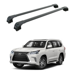 Багажник за LEXUS LX 570 5d SUV (integrated railing) (2016-->2021) AERO BAR BLACK