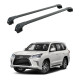 Багажник за LEXUS LX 570 5d SUV (integrated railing) (2016-->2021) AERO BAR BLACK