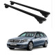 Багажник за Mercedes Clase C Estate (S204 - railing) (2008-->2014) ALU REILING BLACK