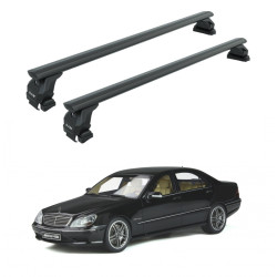 Багажник за Mercedes-benz S CLASS W220 (Fixpoint) (1998->2005) AERO BAR BLACK
